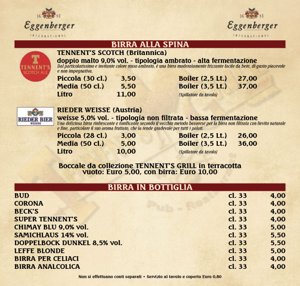 Birra alla spina e bottiglia